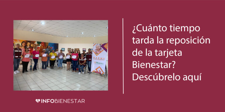 cuanto tarda la reposicion de tarjeta bienestar